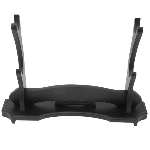 2Pcs Stable Wooden Sword Display Stand Black Tabletop Organizer 1