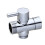 3Pcs Silver Bathroom Angle Valve Brass Stop Shut Off Valve Durable 1