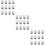 36Pcs Silver Alloy Luggage Side Rings Durable Backpack DIY Buckles 10