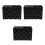 3Pcs Hair Scissors Case Black Practical Storage for Hairdressing Tools 6