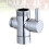 3Pcs Silver Bathroom Angle Valve Brass Stop Shut Off Valve Durable 5