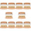 10Sets Portable White Mini Cleaning Broom Dustpan Set for Desktop 4
