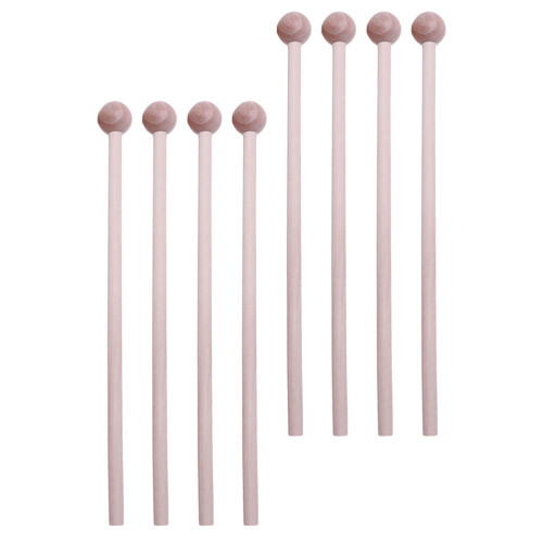 16Pcs Wood Drumsticks for Kids Light Brown Durable Percussion Mallets
