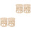 4Pcs Lightweight Khaki Glass Cup Sleeves Cup Protective Covers 3