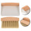 10Sets Portable White Mini Cleaning Broom Dustpan Set for Desktop 8