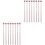 16Pcs Wood Drumsticks for Kids Light Brown Durable Percussion Mallets 4