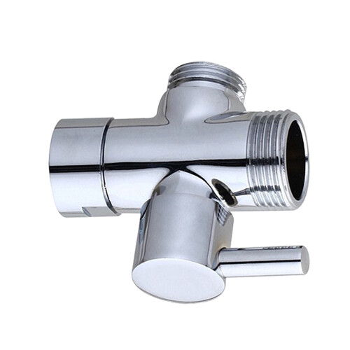 3Pcs Silver Bathroom Angle Valve Brass Stop Shut Off Valve Durable 1