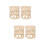 4Pcs Lightweight Khaki Glass Cup Sleeves Cup Protective Covers 5