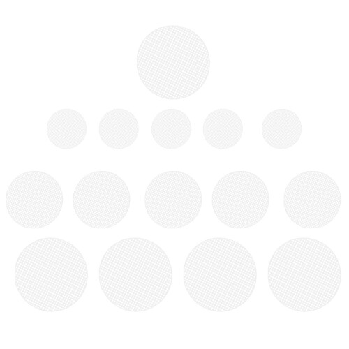 45Pcs White Plastic Round Grid Sheets Multipurpose DIY Craft Coasters