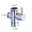 3Pcs Silver Bathroom Angle Valve Brass Stop Shut Off Valve Durable 4