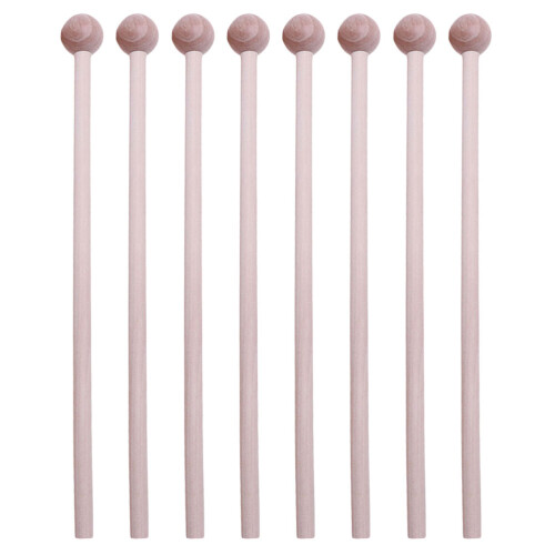 16Pcs Wood Drumsticks for Kids Light Brown Durable Percussion Mallets 1
