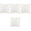 4Sets Wandgebonden Bokspads Canvas Wit Voor Vechttraining 4