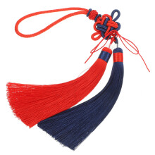 5Pcs Stylish Multi Color Chinese Knot Tassel Pendant for Hanging Decor