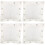 4Sets Wandgebonden Bokspads Canvas Wit Voor Vechttraining 6