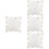 4Sets Wandgebonden Bokspads Canvas Wit Voor Vechttraining 7