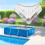 Plastic Tee Adapter for  Home Pool Bracket Parts Pool Frame Corner Support Replacement Part for Above Ground Pools 3