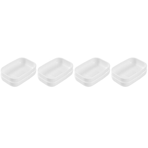 Garlic Grinders Abs White 8pcs 3.93x2.55x0.90in 2