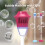 Automatic Bubble Machine Vertical Streetlight Bubble Maker with Sound Light for Birthday Wedding Christmas Party Red 4