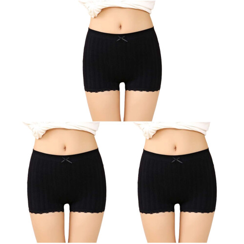 3St Zwarte Leggings Vrouwelijk Ademend Midden Taille Elastisch 1