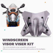 Motorcycle Accessories Sport Windshield WindScreen Visor Viser Kit for 125 390Duke 125 390DUKE 2024- B