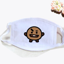 (SHOOKY White)Mignon Kpop Bts Bouche Visage Masque Respirateur Cyclisme Anti Fans Poussiere
