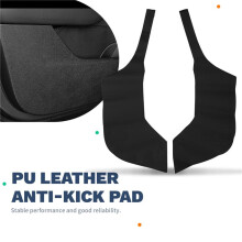 Car Door Anti-Kick Pad Door Sill Protector Cover PU Leather Trim Sticker for Model Y Juniper 2025