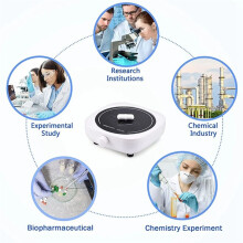 Magnetic Stirrer Lab Stir Mixer Portable Stirrer Plate 2L for Laboratory Projects US Plug