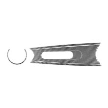 Acabamento de Porta-Copos Traseiro de Fibra de Carbono + Painel de Freio de Mão para Cooper Hardtop R56 Clubman R55 Conversível R57