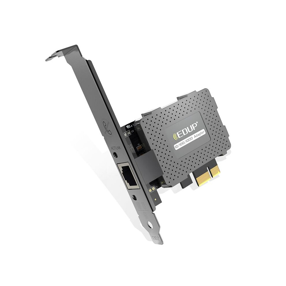 Edup 9602Gs 10M/100M/1000Mbps Network Card Gigabit Ethernet Pci Express Rj45 Lan Adapter Pcie Converter For Desktop Pc 4712931250909