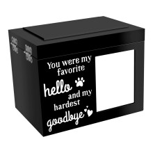Pet Memorial Urn for Dog or Cat Ashes with Photo Frame Wood Dog Urn Personalized Pet Urn Pet Memorial Keepsake Memory