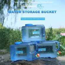 Camping-Wasserbehälter, Lebensmittelecht, Wasserspeichertanks, Großes Fassungsvermögen, mit Wasserhahn, Outdoor-Zubehör, für Hausgebrauch, 20 L