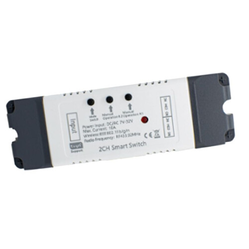 Tuya  Wifi Electric Linear Actuator Motor Controller, AC 2 Channel ,RF433 Remote,2CH Pulse Module Relay 2