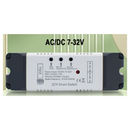 Tuya  Wifi Electric Linear Actuator Motor Controller, AC 2 Channel ,RF433 Remote,2CH Pulse Module Relay 2