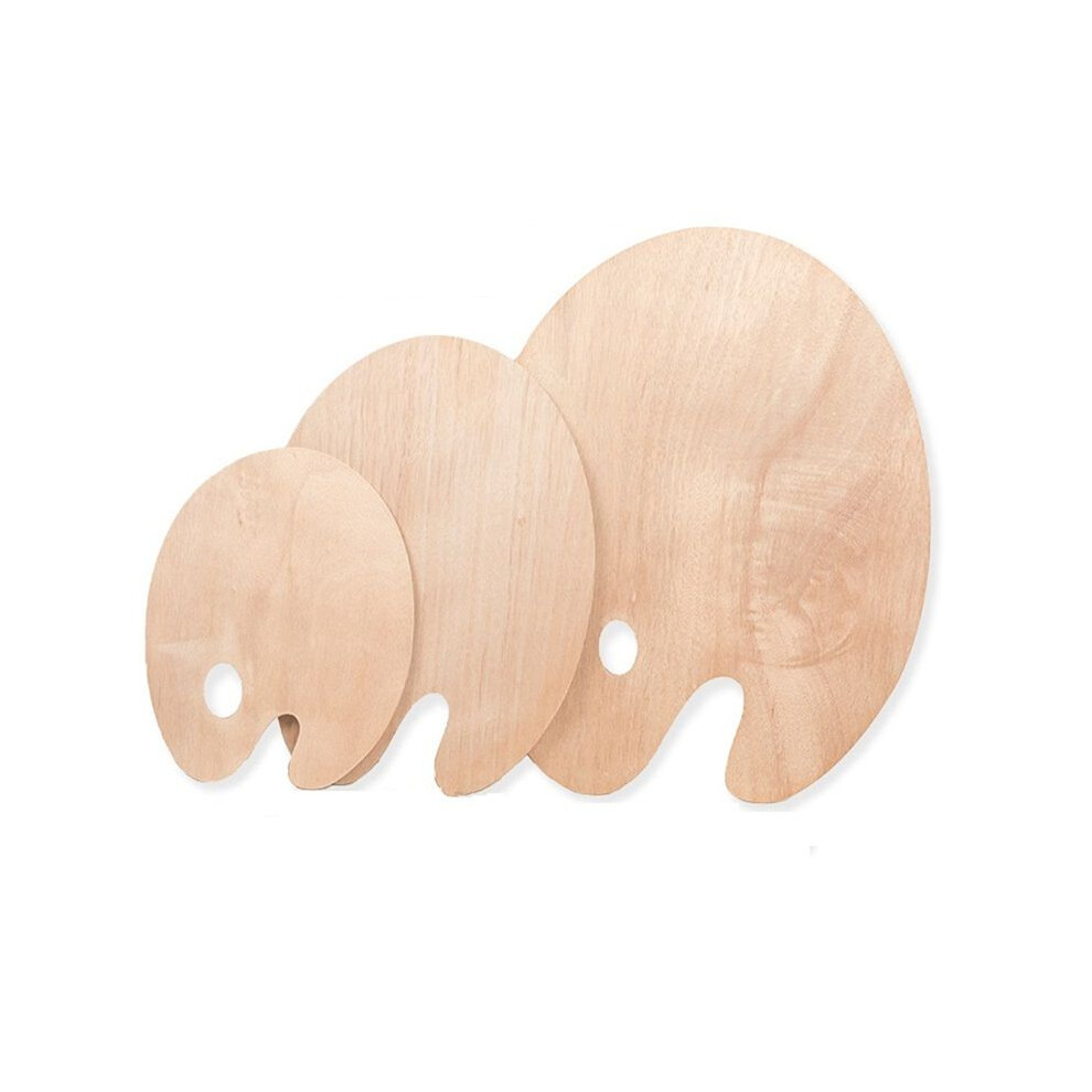 Wood Palette Wooden Oval Painting Palette Palette with Thumb Hole
