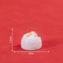 (Rice) Resin Miniature Cute Realistic Chinese New Year Feast Food Model For Decor Dollhouse
