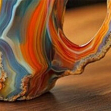 Unique Imitation Crystal Coffee Cups Handmade Imitation Mineral Crystal Cups are Suitable for Coffee and Tea Lovers