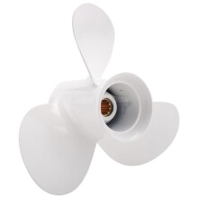 664-45945 664-45945-00-EL 9 7/8 X 10 1/2 Propeller for 20HP 30HP White 3 Blades 10 Spline Tooth R Rotation