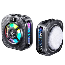 Universal Phone Cooler Magnetic Semiconductor Cooler with Digital Display RGB Lights Radiator Cooling Fan for Gaming