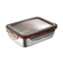 600 Ml Roestvrijstalen Lunchbox, Verzegelde Voedselvershouddozen, Kantoor-Bento-Container, Lunchcontainer