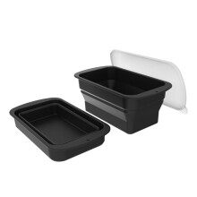 2PC Ice Block Mold Extra Large for Ice Bath Cold Plunge Tub Chiller Cooler Collapsible Stackable SiliconeMold Ice Tray,A