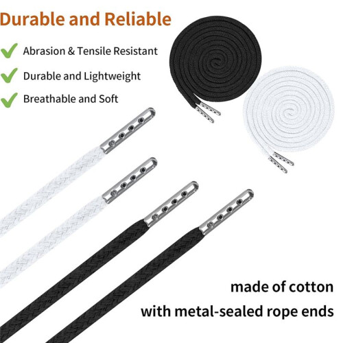 12 Pcs Drawstring Cord, 60 Inch Hoodie String Replacement, Draw String with Threader Tool for Sweatpants Pants 2