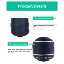 16X52 Monocular Telescope High-Definition Handheld Optical Zoom Night Vision for Camping Outdoor Activities