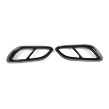 Rear Exhaust Muffler Tail Pipe Cover Trim Stainless Steel for E Class W214 CLE 2024 Sports Version ,Black