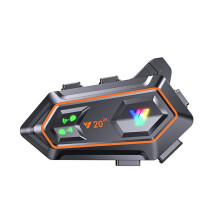 5.0 Motorcykelhjälm Headset Hörlurar Trådlös Interphone Handsfree Stereo RGB Colorful Lights Hörlurar