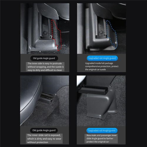 Car  Corner Protector Slide Rail Half-Wrapped  Corner Protector for  Model Y Modification 2