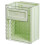 Kitchen Wall-Mounted Trash Can Foldable Hanging Household High-Value Trash Can Cabinet Hanging Trash Can,Light Green 1