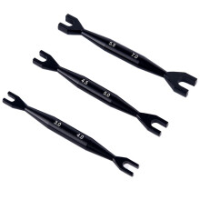 Remote Control Model Car Multifunctional Small Wrench Double-Ended Universal Wrench for Remote Control Cars Black