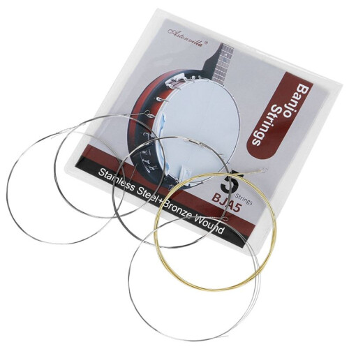 Astonvilla 5-String Banjo Strings Bronze Winding for Beginners and Practice Guitar Accessories