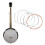 Shuffle 5-String Banjo Strings Copper Alloy Wound for Beginners and Practice Banjo Accessories 8