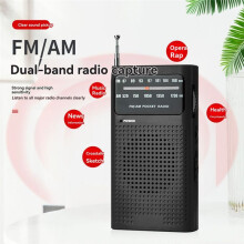Portable AM/FM Radio Analog Pocket Radio with Full Band Reception Ideal for Running Camping Travel